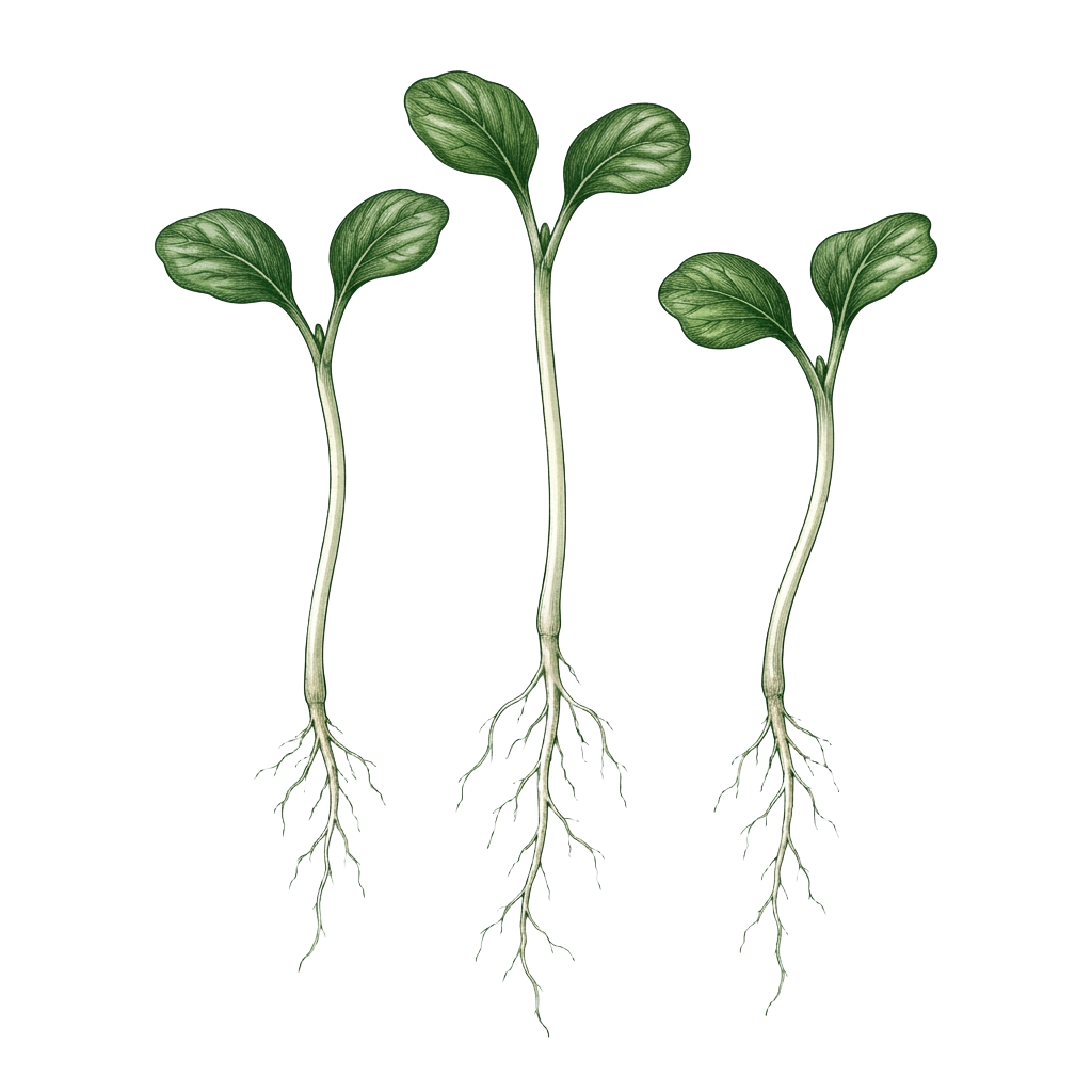 Organic broccoli sprout